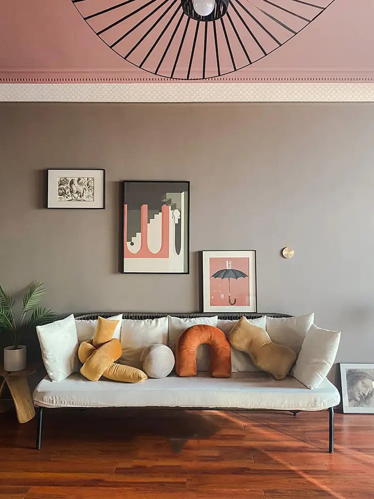 3D Geometric Velvet Nordic Decorative Cushion